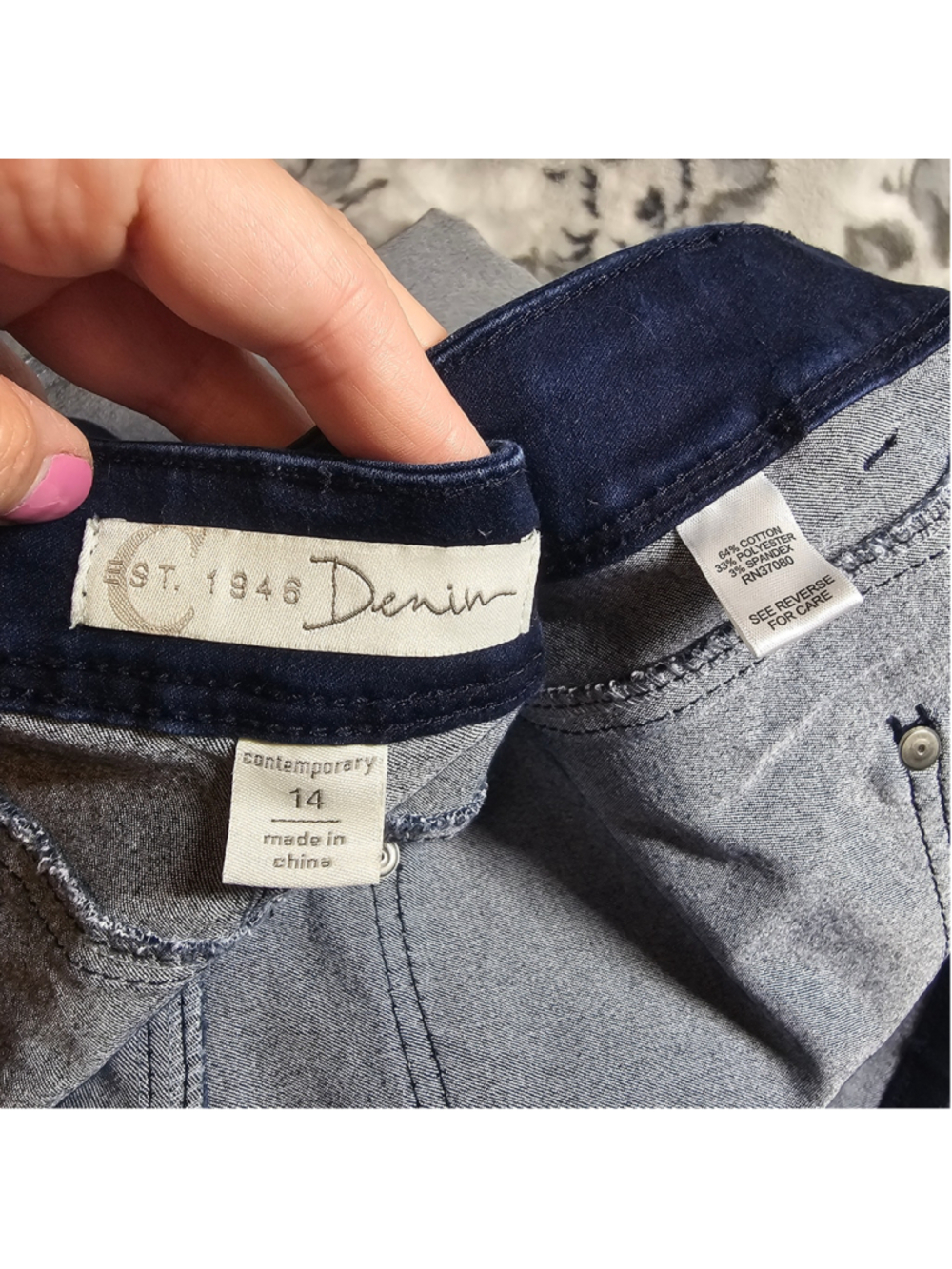 Cato EST. 1946 Denim Dark Wash Skinny Jeans Size 14
